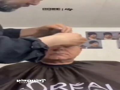 ویدئویی از مراحل گریم پرویز پرستویی در سریال «شکارگاه»