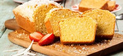 طرز تهیه کیک نارگیل و گلاب