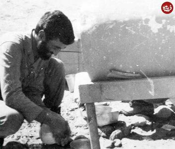 عکس/ چهره دیده نشده و جالب احمد متوسلیان ۴۳ سال پیش در حال ظرف شستن و ایام جنگ | اقتصاد24