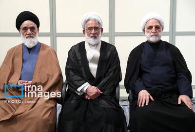 تصاویر: دیدار رئیس و مسئولان عالی قوه قضائیه با رهبر انقلاب