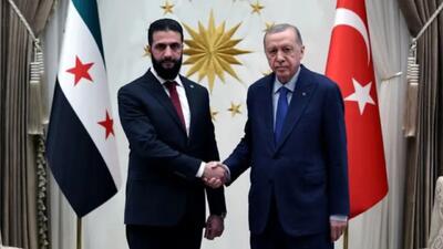 اردوغان به الجولانی: حملات اسرائیل به سوریه غیر قابل قبول و تهدیدی برای کل منطقه است/ تأکید بر تداوم حمایت‌های ترکیه از دمشق