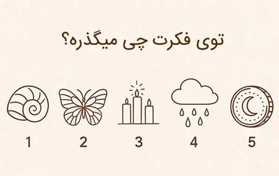 بازی ذهنی : یک نماد را انتخاب کنید تا بفهمی تو فکرت چی میگذره!