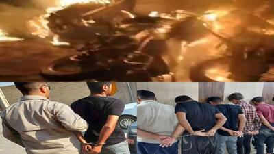 بازداشت ۷ نفر از عاملان آتش‌سوزی جلوی یک قهوه خانه