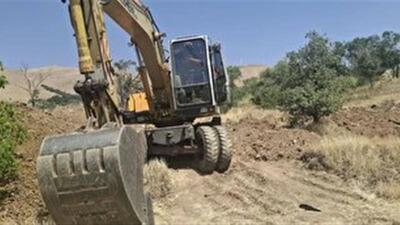 حفاری غیرمجاز در گورستان تاریخی زاگرس سنندج