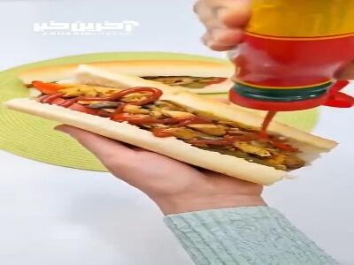 در کمتر از نیم ساعت این ساندویچ مرغ رو درست کن