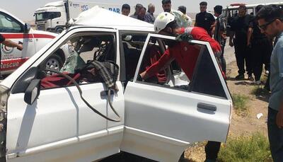 ۲ فوتی و یک مصدوم بر اثر تصادف در جاده اسلام‌آبادغرب