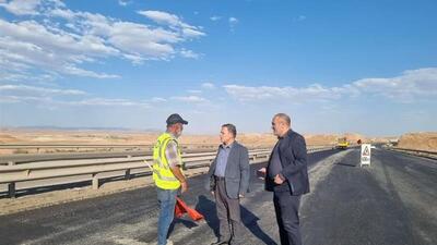 استاندار زنجان از عملیات ترمیم و بهسازی آزادراه زنجان–تبریز بازدید کرد