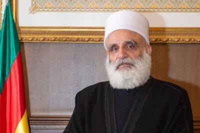 رهبر مذهبی دروزیان لبنان: دروزیان دخالت اسرائیل را نمی‌پذیرند