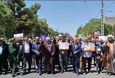 راهپیمایی جمعه خشم در بردسکن 