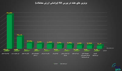 ۱۰ شرکت برتر بورس کالا در هفته گذشته معرفی شدند