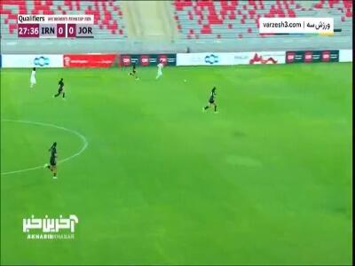 حرکت تماشایی و برخورد ضربه نگین زندی به تیردروازه