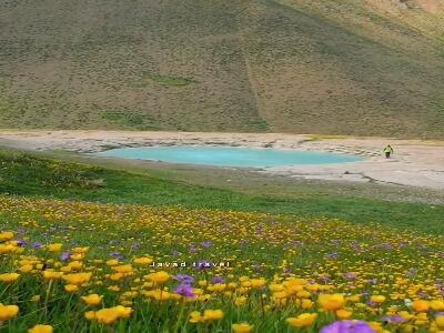 چشمه زیبای دیو آسیاب مرز بین تهران و مازندران