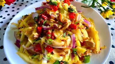 طرز تهیه سالاد انبه تایلندی خوشمزه و سالم