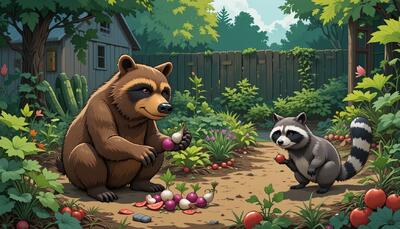 ماجرای شلغم های دزدیده شده هانی خرسه برای کودکان
