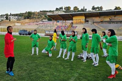 تمرین شاداب و متنوع تیم ملی فوتبال بانوان پیش از دیدار با اردن