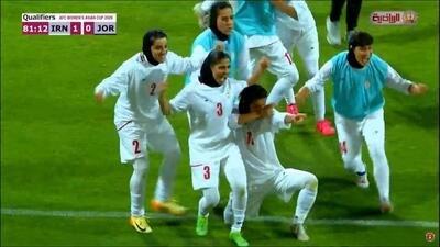 گل دوم تیم ملی بانوان ایران به اردن (نگین زندی)