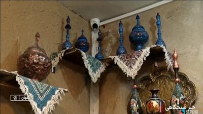 صادرات ۱۶ میلیون دلاری صنایع دستی استان اصفهان + فیلم