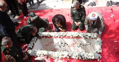 پیکر سردار شهید غیب‌پرور در خانه ابدی‌اش آرام گرفت