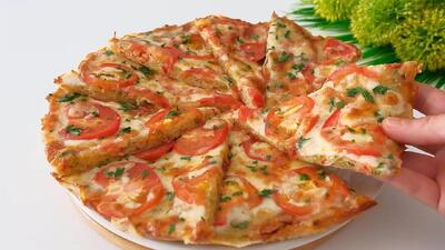 فقط با یک عدد سیب زمینی / طرز تهیه غذایی خوشمزه تر از پیتزا با سیب زمینی