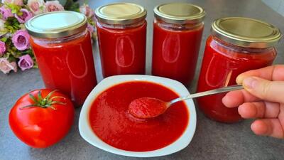 طرز تهیه رب گوجه خانگی و سالم / روش طبیعی برای نگهداری از رب گوجه به مدت طولانی