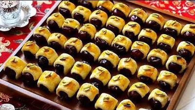 ایده جدید و خوشمزه برای تزیین خرما