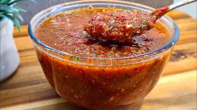 طرز تهیه سس فلفلی ترکیه ای ساده و خوشمزه فقط در چند دقیقه