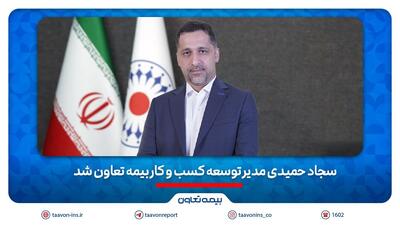 سجاد حمیدی مدیر توسعه کسب و کار بیمه تعاون شد | اقتصاد24