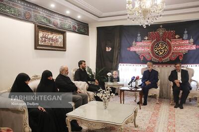 حداد عادل با خانوادۀ شهید دکتر طهرانچی دیدار کرد