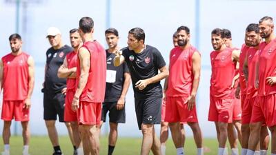 تمرینات تاکتیکی هاشمیان برای پرسپولیسی‌ها
