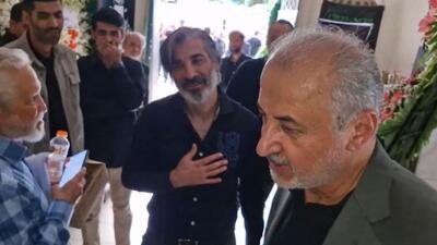 حضور درویش و انصاری، در مراسم ترحیم عموی وحید وحید شمسایی