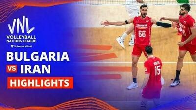 خلاصه بازی بلغارستان 0-3 ایران (لیگ ملت های والیبال 2025)
