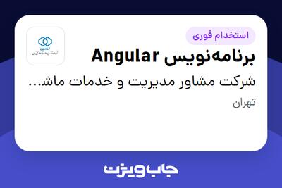 استخدام برنامه‌نویس Angular در شرکت مشاور مدیریت و خدمات ماشینی تامین