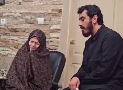 فیلم/ مداحی رسولی در منزل مادر شهیدان باقری
