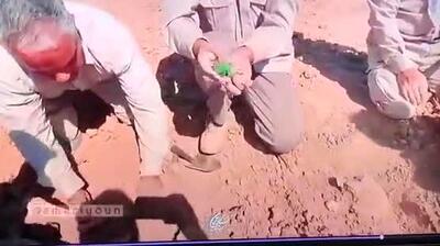 لحظه پیداشدن پیکر یک دانش‌آموز شهید