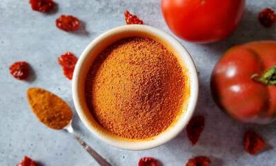 طرز تهیه پودر گوجه‌ فرنگی خانگی+ موارد استفاده