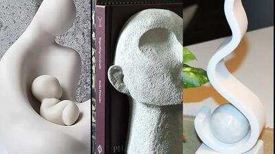 مجسمه‌ های مدرن برای دکور خانه / جدیدترین ترندهای دکوراسیون 1404 + تصاویر