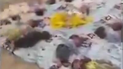 تصاویر جابجایی نوزادان شیرخوارگاه آمنه قبل از بمباران