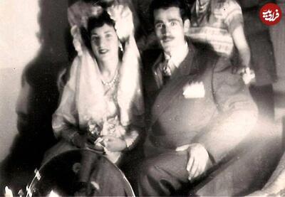 عکسی از مراسم عروسی فروغ فرخزاد و پرویز شاپور