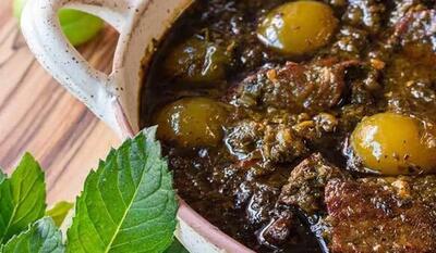طرز تهیه خورشت نعنا شمالی(راز جا افتادن آن)