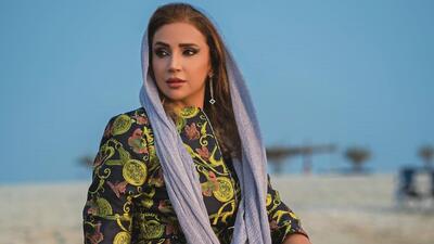 تصاویری از پوشش سنتی و زیبای شبنم قلی خانی در جزیره هرمز