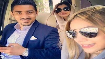 تصویر روز | رضا قوچان‌نژاد شوهرخواهر ساره بیات در کنار همسرش | گلی شی