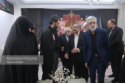 عکس/ دیدار حداد عادل با خانوادۀ شهید دکتر طهرانچی