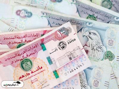 قیمت درهم امارات امروز دوشنبه ۳۰ تیر ۱۴۰۴