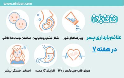 علائم بارداری پسر در هفته ۷ چیست؟ از هفته اول تا هفتم