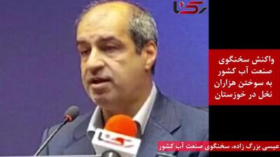 هزاران نخل‌ در خوزستان سوختند/ سخنگوی صنعت آب: مصرف بی‌رویه و پروژه‌های متوقف‌شده، تراز آبی خوزستان را بر هم زدند + فیلم