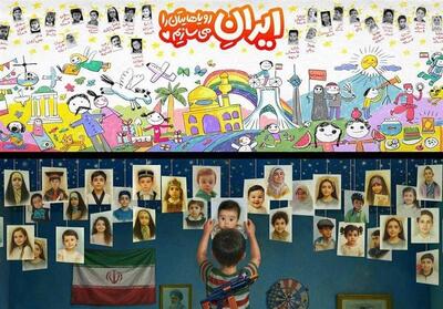 کودکان شهید تجاوز اسرائیل؛ نقش جدید دیوارنگاره میدان انقلاب - تسنیم