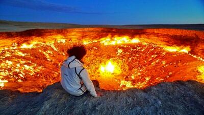 گودالی از آتش در ترکمنستان