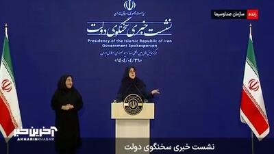 واکنش جالب سخنگوی دولت به درخواست خبرنگار: چشم، می گفتید مادر کاری نداره که!