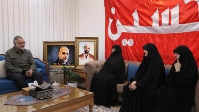 دیدار زاکانی با خانواده سرداران شهید «رشید» و «ربانی»