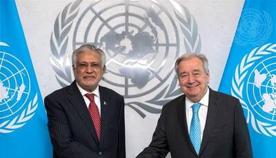 کشمیر و فلسطین؛ محور دیدار وزیر خارجه پاکستان با دبیرکل سازمان ملل